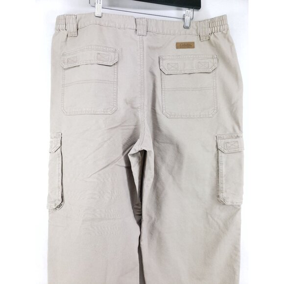 Cabelas Mens 42x30 Cargo Pants Tan High-Rise Full-Length Durable Casual Style - Picture 5 of 11